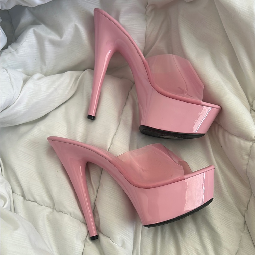 Elegant Pink Platform Heels